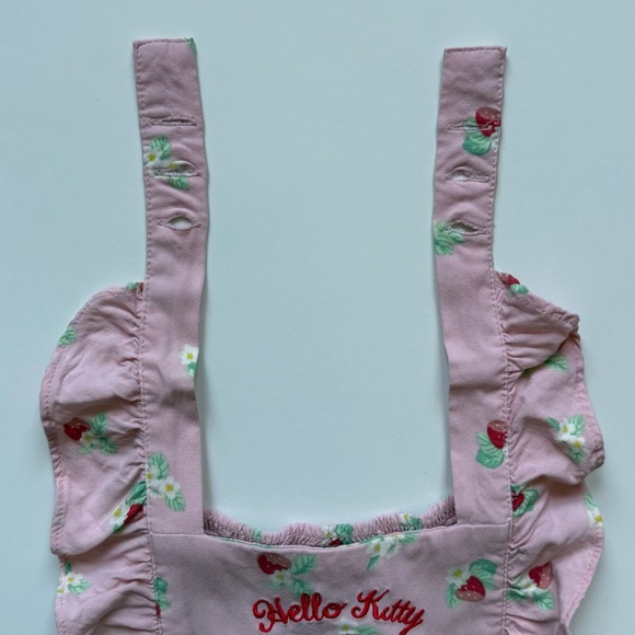 Sanrio Hello Kitty Girls Floral Ruffle Jumpsuit — BoxLunch Exclusive - Size 4T - Picture 11 of 13